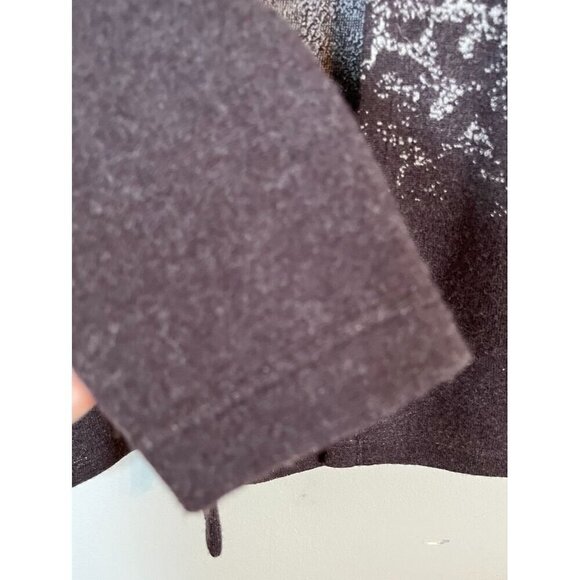 Chicos Sweater Women S Black Open Twee Wool Animal Print Neutral Jacket Stretch - Picture 3 of 11